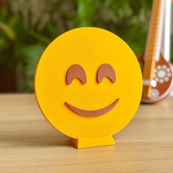 Smiling Face With Smiling Eyes Emoji | Real Life Emoji Figurine 