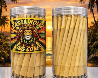 King Size Pre-Rolled Cones: 100 Pack Organic Unbleached