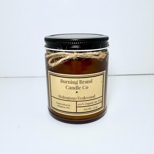 Mahogany + Teakwood Scented Candle