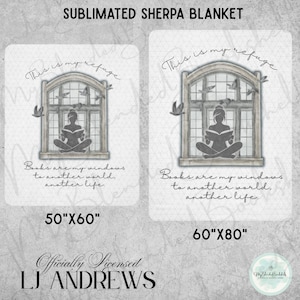This is my Refuge Sherpa Blanket Officially Licensed with LJ Andrews