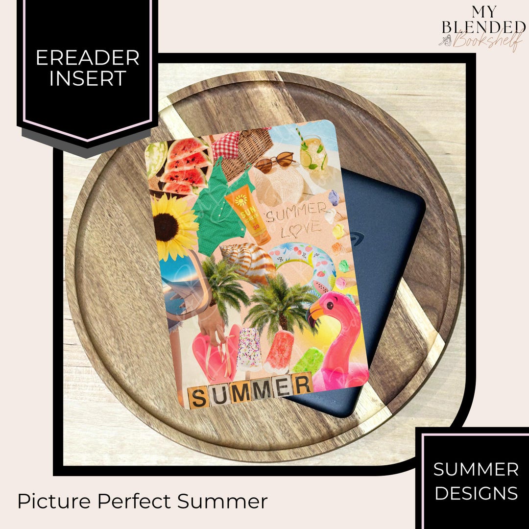 Inset Collage Picture Perfect Summer | Collage Insert | E-reader Insert (kindle, Kobo ...
