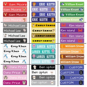 Personalized Waterproof Name Labels for Kids: School & Daycare Supplies