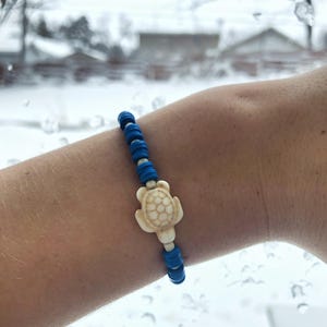 Clay bead turtle bracelet accessory