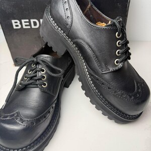 Bed Stu 90\'s Leather Oxford Shoes Mens Black Size 10 Chunky Derby Lace Up Yazar | Bed Stu – Bed|Stü main image 3