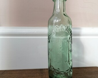 Antique John Campbell Perth Glass Beer Bottle