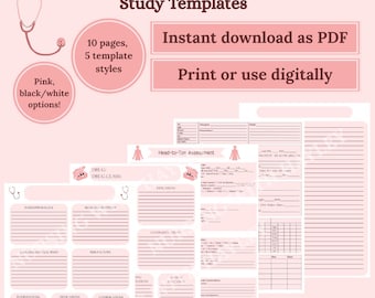 Nurse Documentation Templates: Report Sheet, Medication Guide (Digital Download)