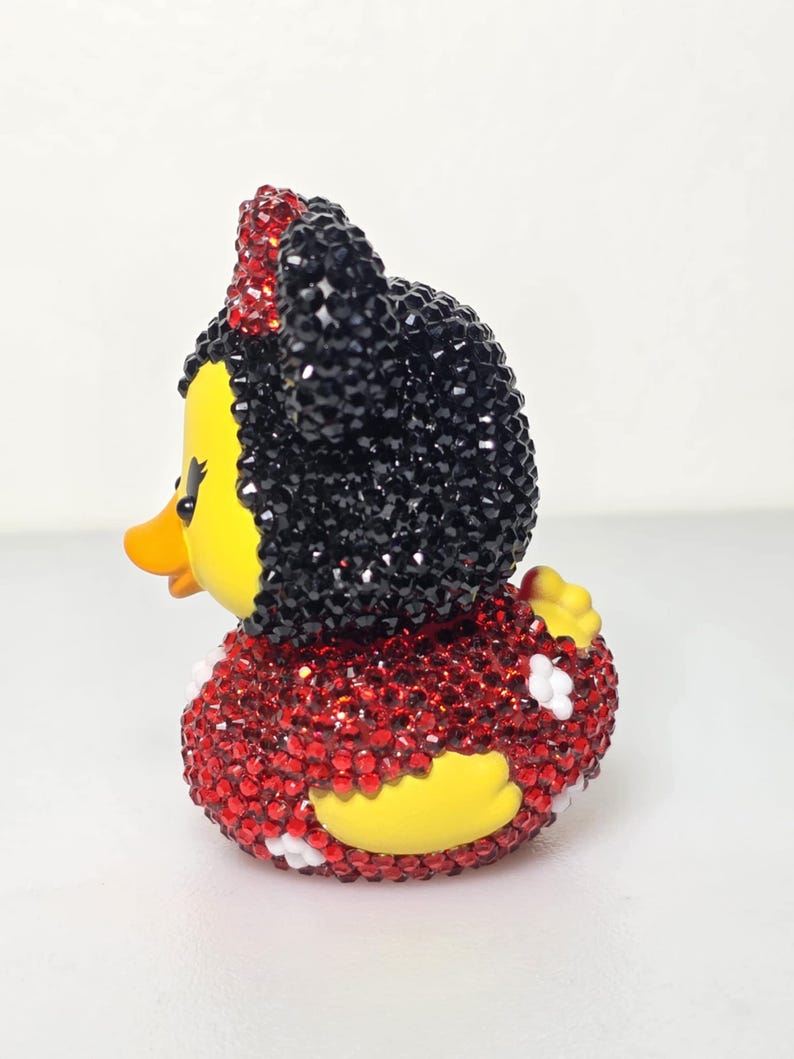 Minnie Rhinestone Rubber Duck - Etsy