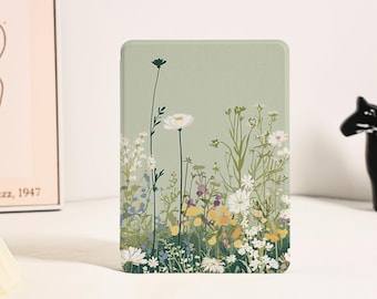 Wild Plant Flowers Personalized Kindle Case All New Kindle 6" 2024 Case Kindle Cover for Kindle Paperwhite 10th 11th 12th Gifts for Mum