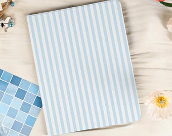 Blue Stripes iPad Case for iPad Air 4/5/6/7 11" 13" iPad 10 10.9" 2022 iPad Pro 12.9'' 2024 2025 Pro 11" 13" iPad Mini 7/6/5/4, iPad Cover