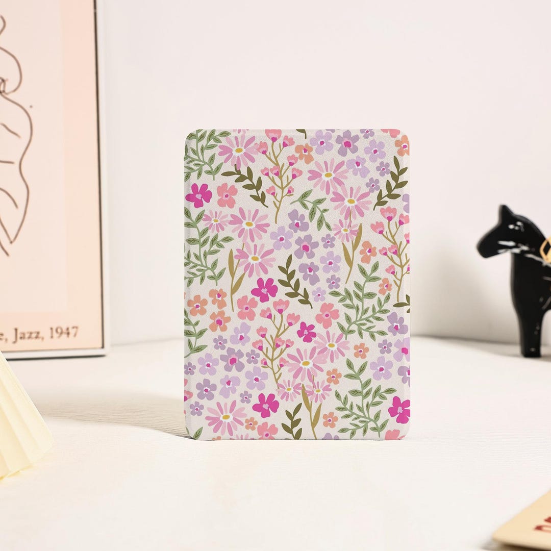 Floral Kindle Case With Hand Strap for Paperwhite 3/4/5/6 Paperwhite 6 ...
