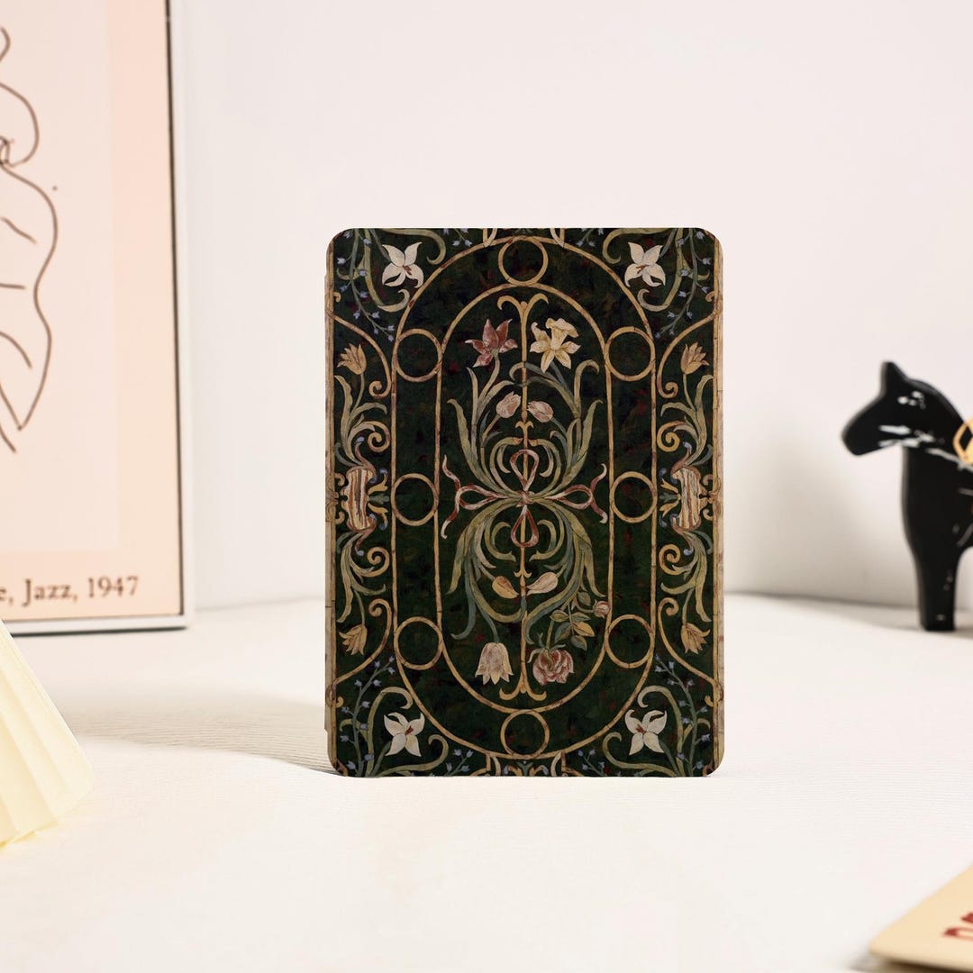 Retro Floral Pattern Kindle Case All New Kindle Paperwhite 12th 7"cover ...