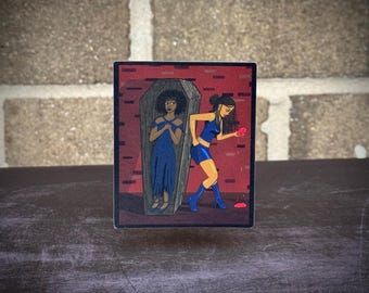 Black Girl Vampires Sticker – Waterproof Gothic Gift Decal