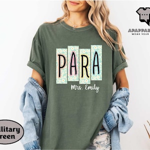 Custom Paraprofessional Educator Shirt, Personalized Para Shirt, Tee, Cute School Staff Sweatshirt, Para Appreciation T-shirt, Teacher Gifts