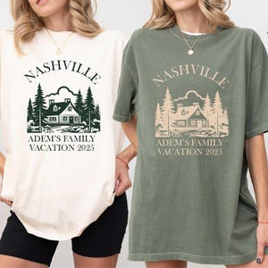 Custom Family Vacation Shirt, Matching Mountain Trip Tee, Personalized Reunion T-shirt, Outdoor Vacation Group Shirts, Family Camping Shirt