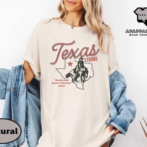 テキサス・ストロング・シャツ、ヒルカントリー・ストロングTシャツ、テキサス洪水サバイバーTシャツ、洪水災害救援トップ、グアダルーペ川カー郡セーター