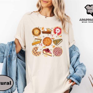 Comfort Colors Pumpkin Pie Shirt, Fall Vibes Women T-shirt, Thanksgiving Sweatshirt, Family Thanksgiving Matching Shirt, Fall Apparel Top