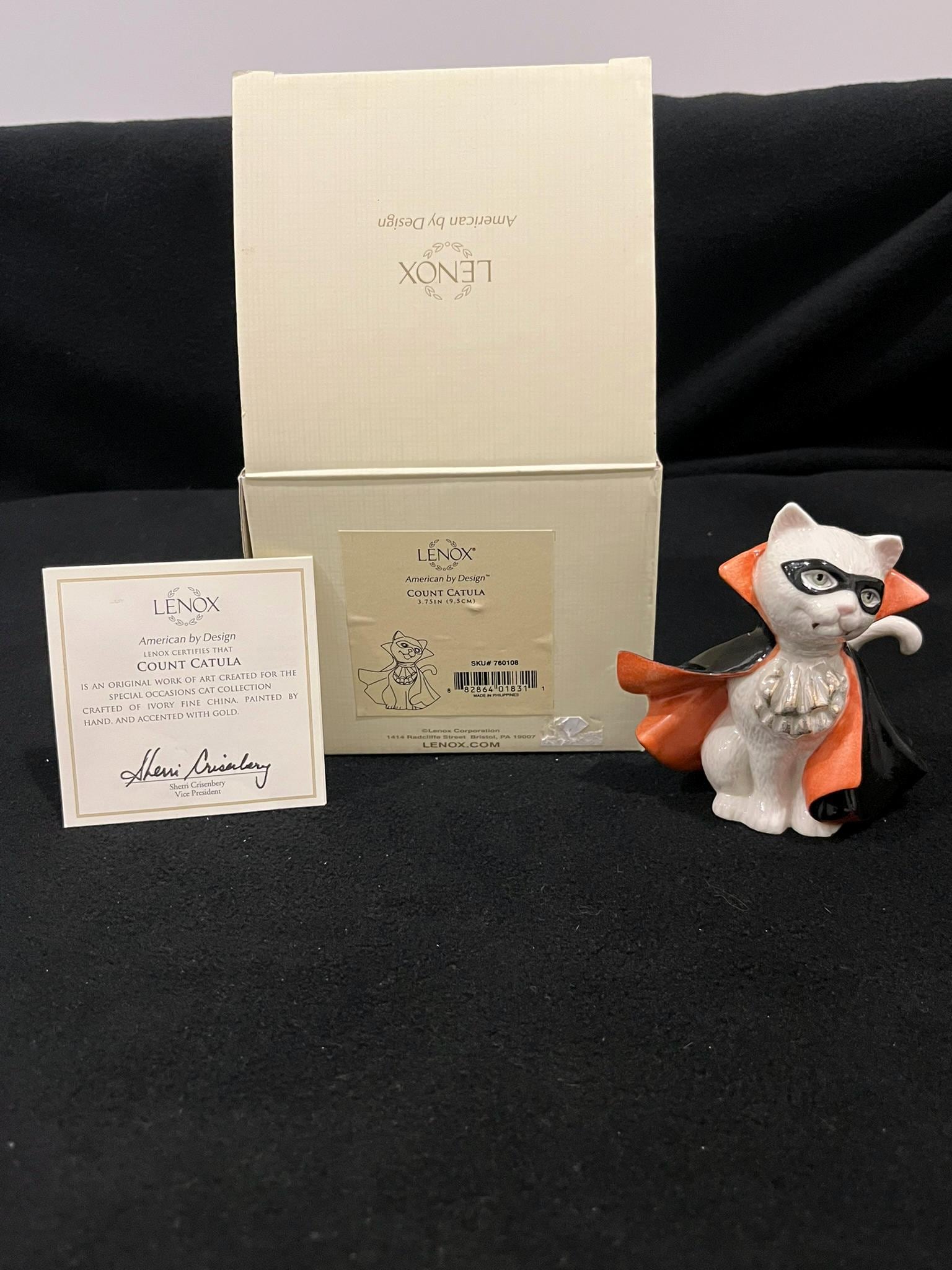 Lenox Cat Figurine - Etsy