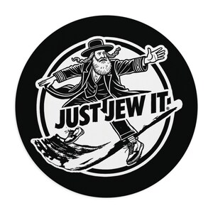 Mouse Pad Judaico Engraçado: Decoração de Mesa "Just Jew It®"