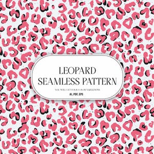 Leopard Seamless Pattern vector, Animal Print Digital Paper, Fabric Sublimation Design (Digital Download)