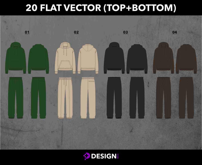 Men's Streetwear Fashion Sketches | Urban Design Art (Digital AI & PDF) image 3