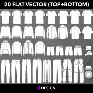 Men's Streetwear Fashion Sketches | Urban Design Art (Digital AI & PDF) image 2