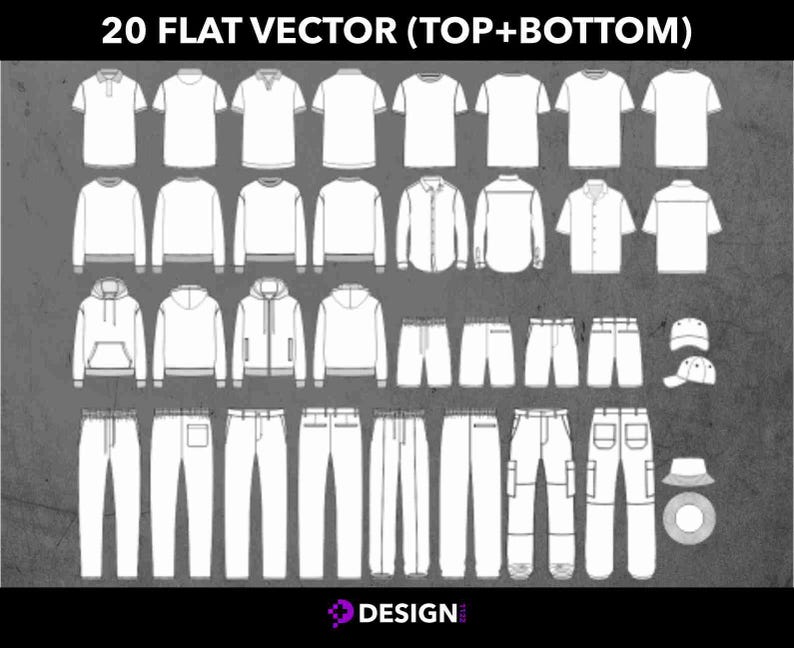 Men's Streetwear Fashion Sketches | Urban Design Art (Digital AI & PDF) image 2