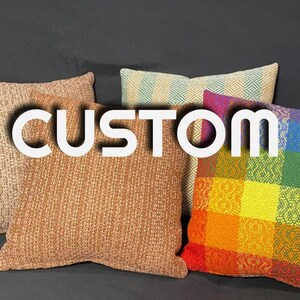 Almohada tejida a mano personalizada