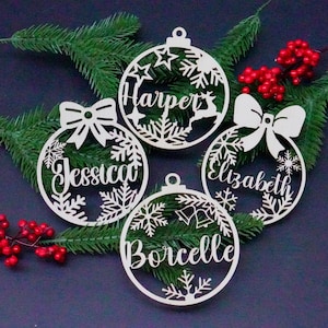 Custom Name Wooden Christmas Ornament: Personalized Xmas Tree Decoration 2026