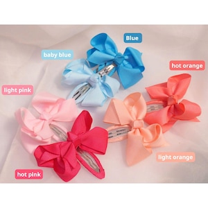 Satin Ribbon Bow Hair Clip: Gentle Baby & Toddler Alligator Clip