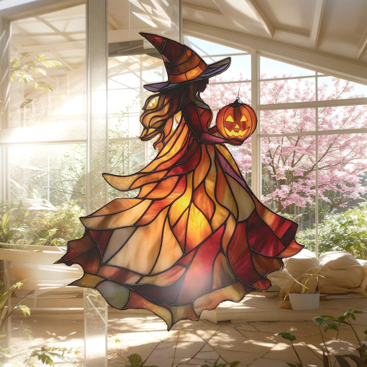 Halloween-Fensteraufkleber Set – 9 Bögen, Doppelseitig, Mit Geistern, Fledermäusen & Hexen, Für Glas & Fenster