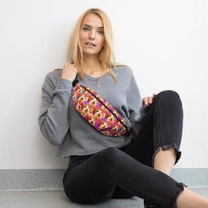 Catty Pack Fanny Pack - Belt Bag - Bum Bag - Cat Lover Fanny Pack – Cute Cat Print Waist Bag, Adjustable Belt Bag, Cat Gift for Women & Men