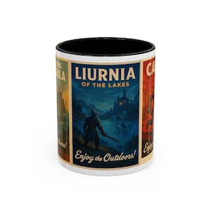 Mug, Elden Ring Themed Coffee - Gift for Gamers, Souls Series, Soulslike, Camping, Outdoors Decor