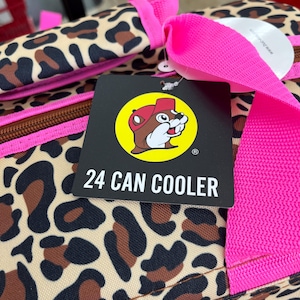 Buc-ee’s PINK LEOPARD COOLER, *Out of Stock since March - Won’t last long!!*, Leopard Print Collection, Limited, 24 Can Cooler, Gift for Her