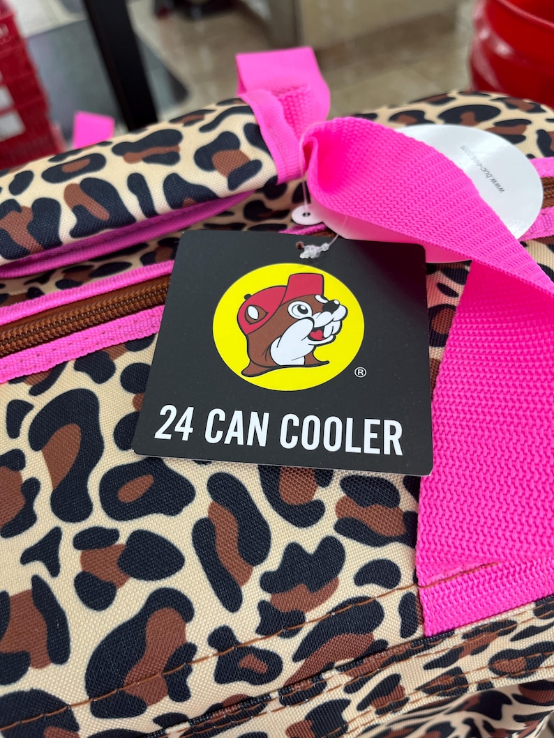 Buc-ee’s PINK LEOPARD COOLER, *Out of Stock since March - Won’t last long!!*, Leopard Print Collection, Limited, 24 Can Cooler, Gift for Her