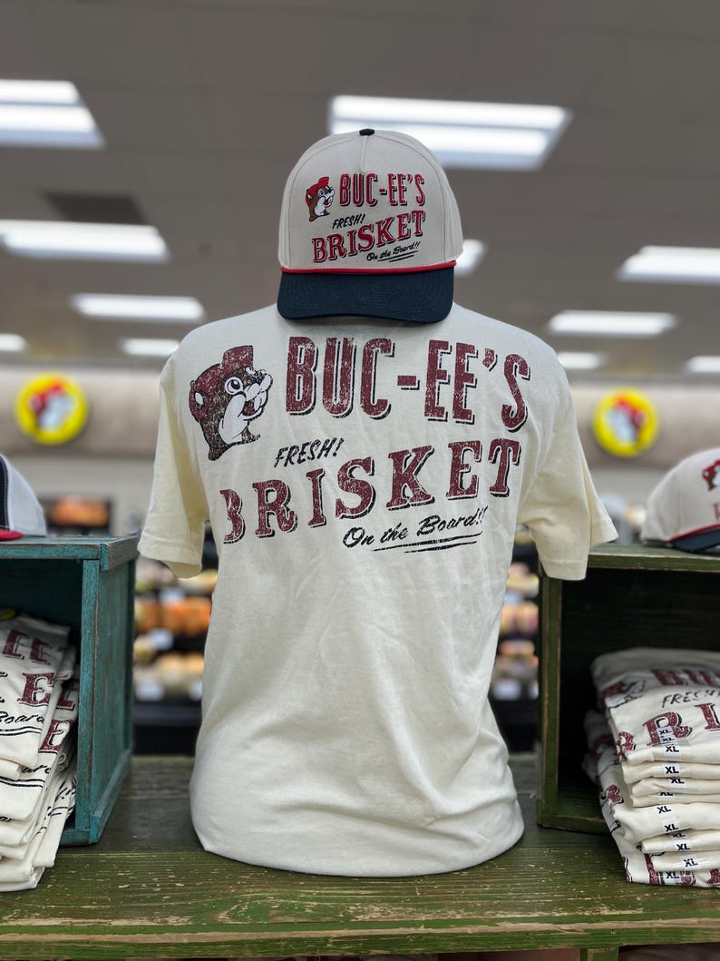 Buc-ee’s Hat, “Fresh Brisket On The Board”, Trucker Hat, Valentines Gift, Gift for Him - Matching Tshirt available: https://vanddi.etsy.com/listing/4438173313