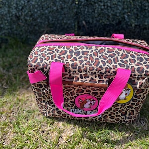 Buc-ee’s PINK LEOPARD COOLER, *Out of Stock since March - Won’t last long!!*, Leopard Print Collection, Limited, 24 Can Cooler, Gift for Her
