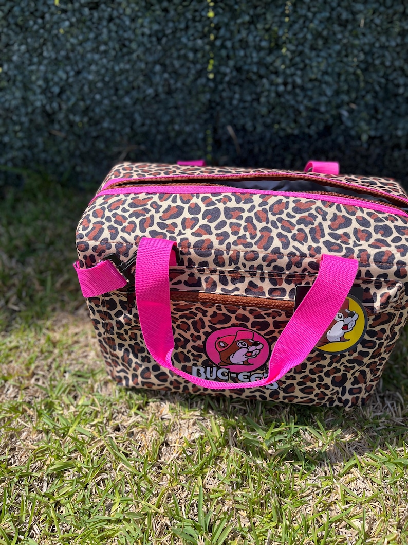 Buc-ee’s PINK LEOPARD COOLER, *Out of Stock since March - Won’t last long!!*, Leopard Print Collection, Limited, 24 Can Cooler, Gift for Her