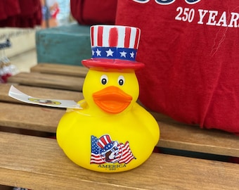 Buc-ee’s America 250 Duck, 4th July Duck, Collectible Rubber Duck, American Flag Tophat Duck, Uncle Sam Duck, Jeep Duck, America 250 Gift