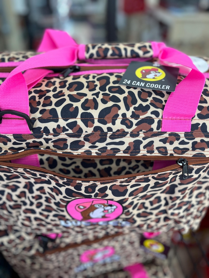 Buc-ee’s PINK LEOPARD COOLER, *Out of Stock since March - Won’t last long!!*, Leopard Print Collection, Limited, 24 Can Cooler, Gift for Her