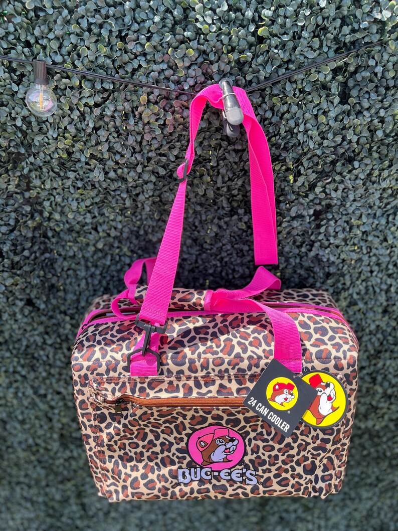 Buc-ee’s PINK LEOPARD COOLER, *Out of Stock since March - Won’t last long!!*, Leopard Print Collection, Limited, 24 Can Cooler, Gift for Her