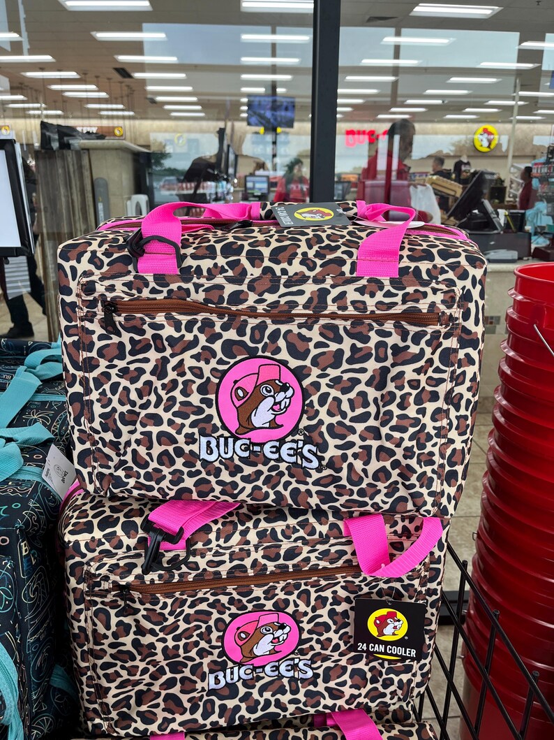 Buc-ee’s PINK LEOPARD COOLER, *Out of Stock since March - Won’t last long!!*, Leopard Print Collection, Limited, 24 Can Cooler, Gift for Her
