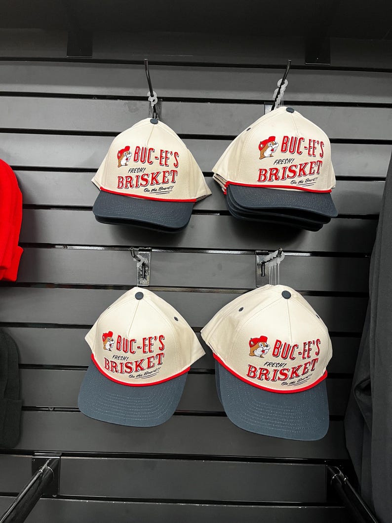 Buc-ee’s Hat, “Fresh Brisket On The Board”, Trucker Hat, Texas BBQ, Trucker Cap, Texas Gift, Valentines Gift, Gift for Him - Matching Tshirt