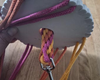 Dog Leash Tutorial PDF and Video | Round Spiral Kumihimo Braid Pattern (Digital Download)
