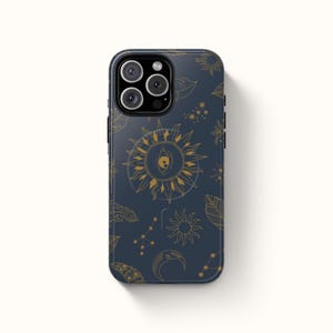 Celestial iPhone Case: MagSafe Mystic Sun & Moon Cover