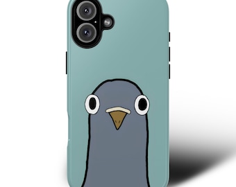 Skurril Taube Handyhülle | Niedliches Tier Cover für iPhone 16 15 14 13 Pro Max, Plus, Samsung Galaxy S25 S24 S23 Ultra, Pixel 9 8 7 Pro
