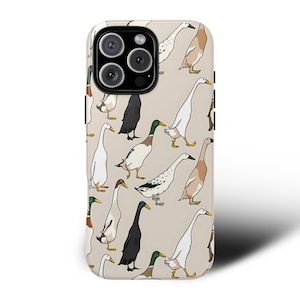 Funny Duck Print Phone Case: Farmcore Animal Cover