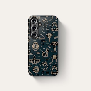 Ancient Egyptian Phone Case Tough Cover for iphone 14 15 16 pro max, plus, Samsung Galaxy S25, S24, S23 ultra, google Pixel 9, 8, 7, 6 pro