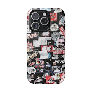 Sticker-Embellished MagSafe iPhone Case: Tough Magnetic Cover