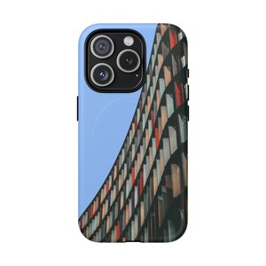 Artistic Building Collage MagSafe iPhone Case: Tough Magnetic Cover