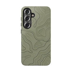 Funda topográfica para iPhone 13, 14, 15, 16 Pro Max, Samsung Galaxy S25, S24, S23, S22 Ultra y Pixel 9, 8, 7, 6 Pro
